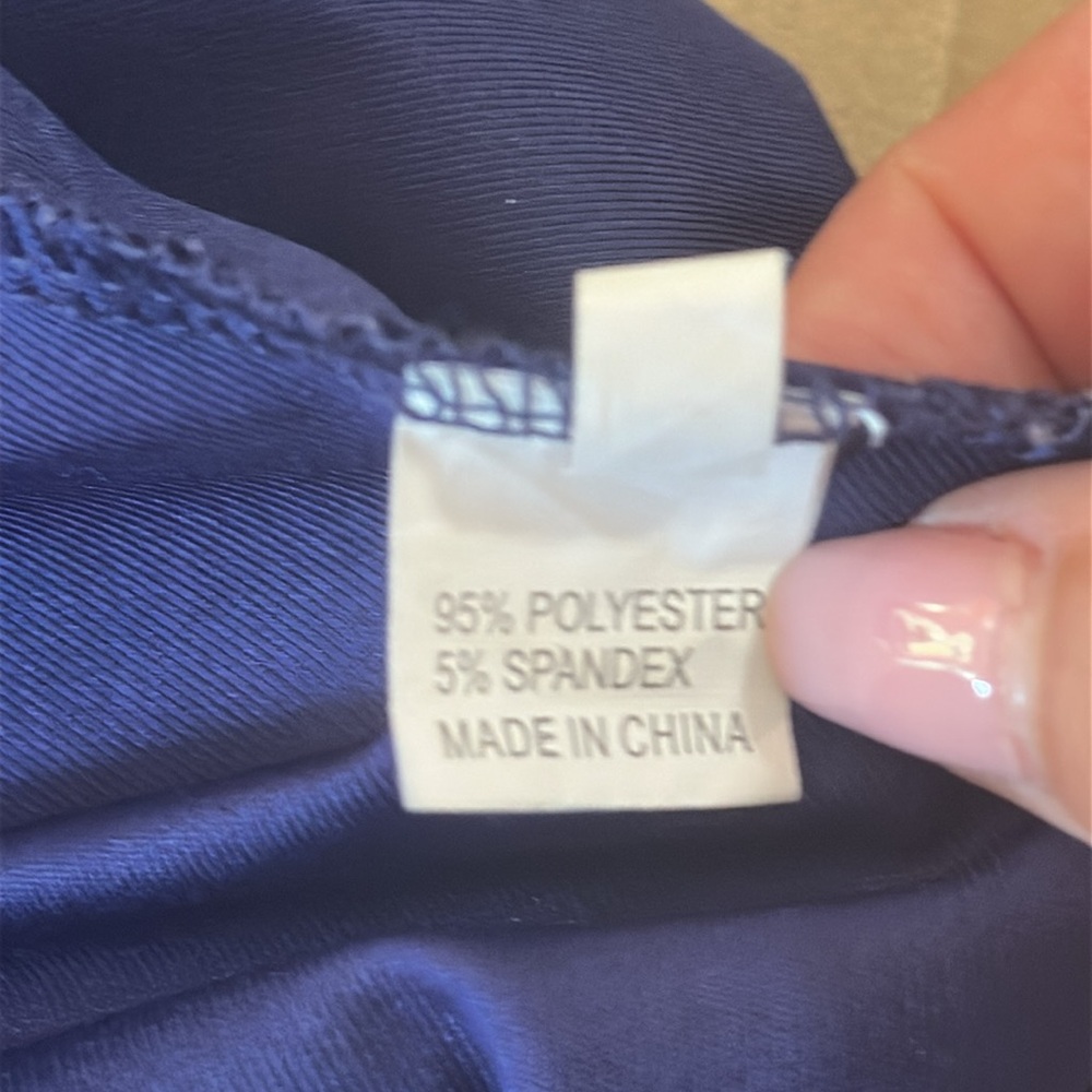 Navy Women's 2 piece wide leg pants & top set - Picture 9 of 14